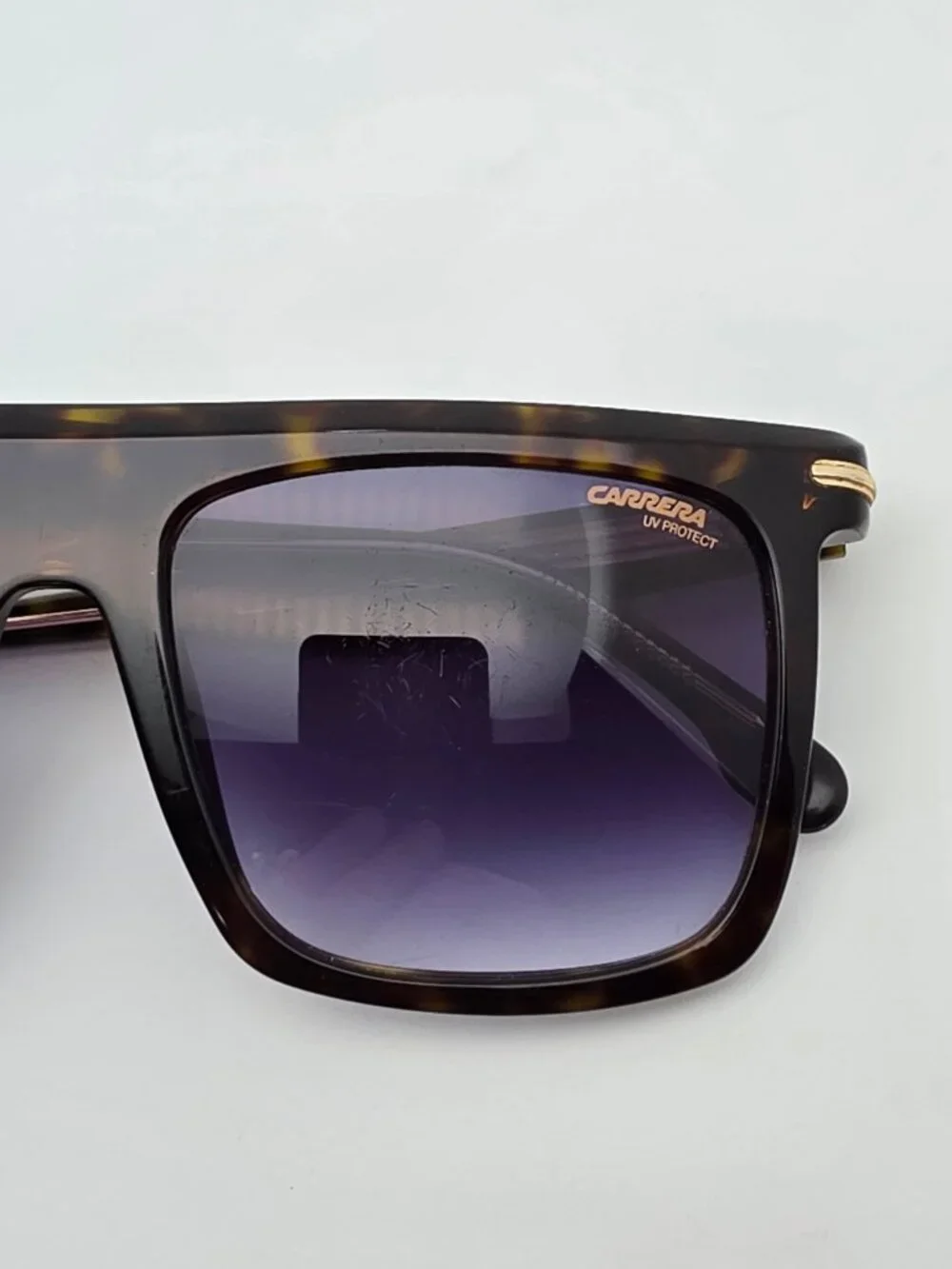 Carrera 359/S 0869K Havana Frame Blue Gradient Lens Square Sunglasses 56-19-150